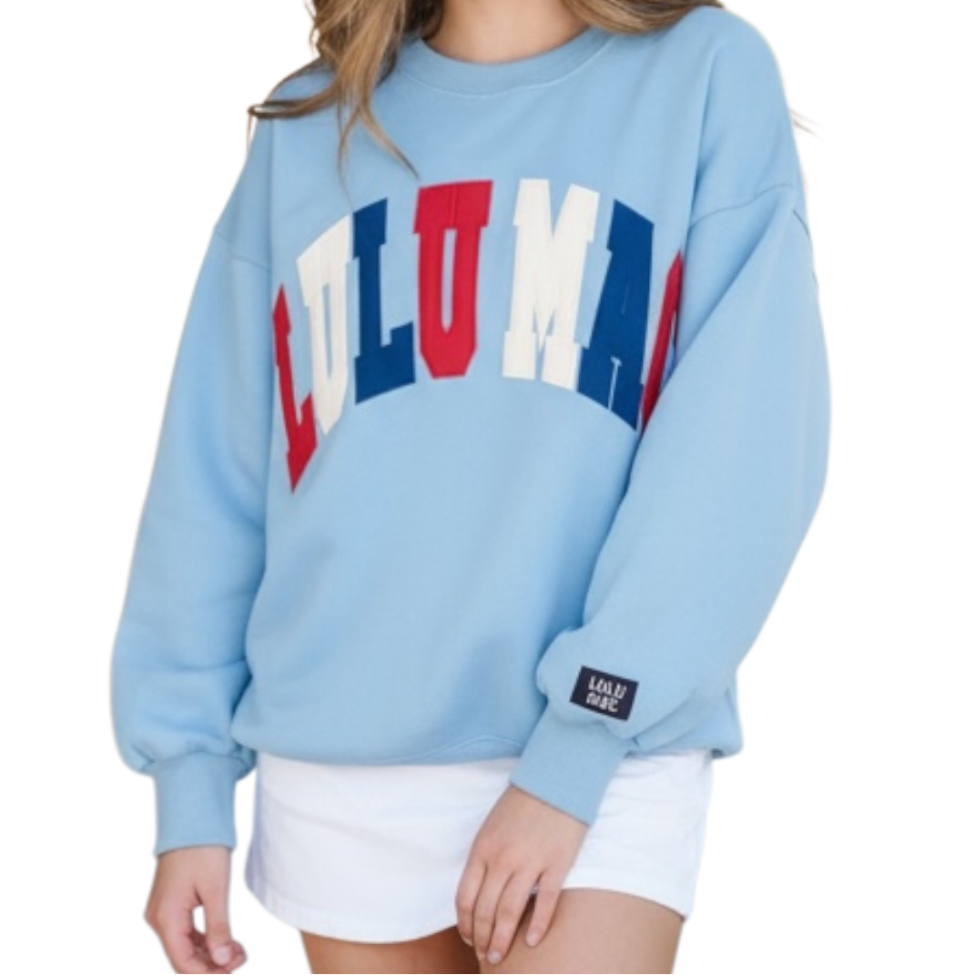 Lulu Mac Red White & Blue Sweatshirt