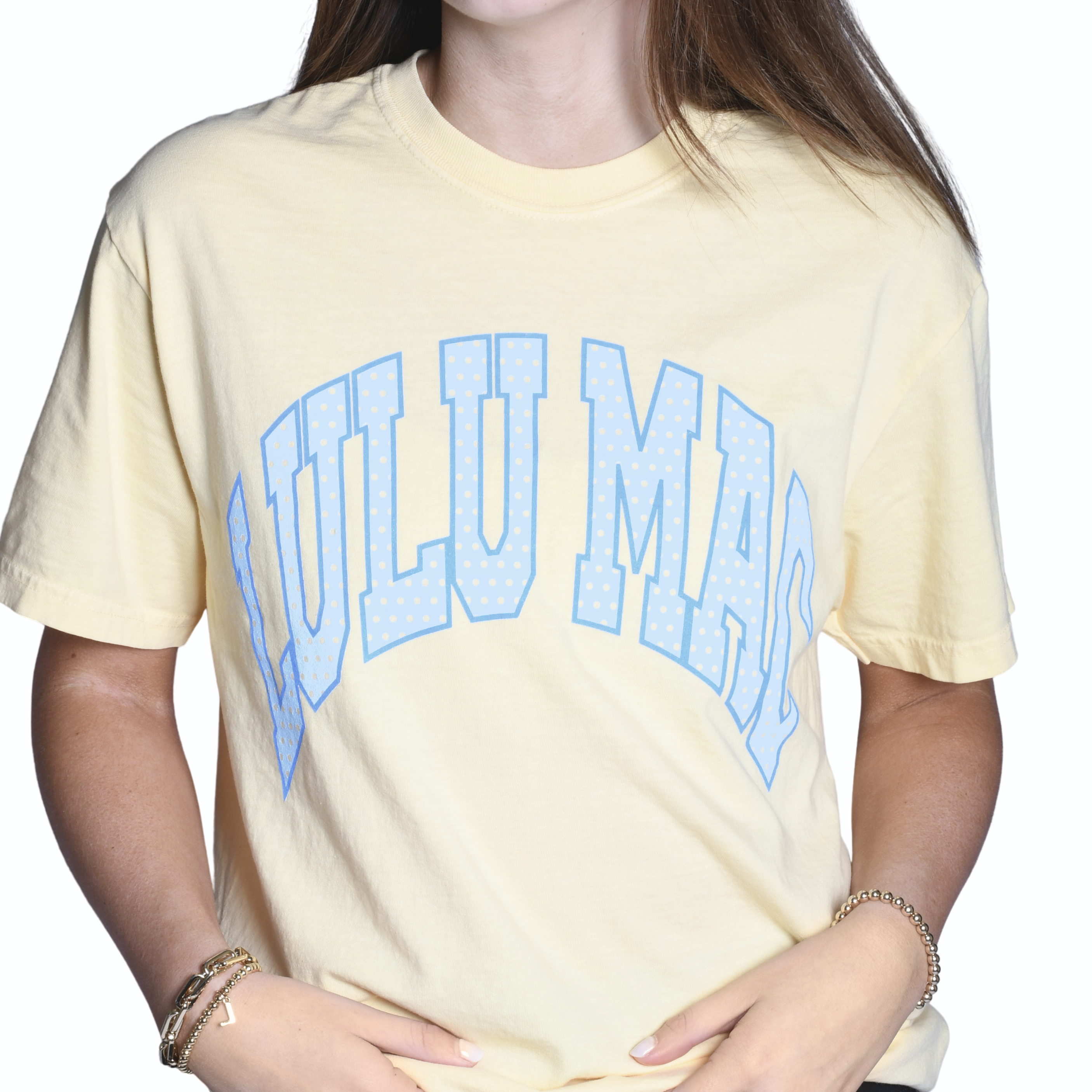 Lulu Mac Polka Dot Tee: Butter