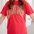 Lulu Mac Leopard Adult Paprika Tee